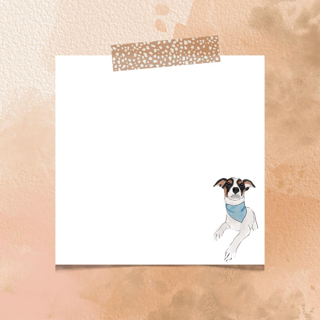 Custom Dog Post0-It Notes