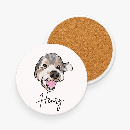 Custom Coaster With Custom Pet Art