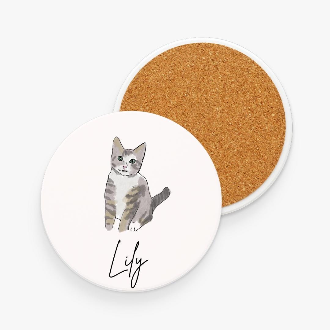Custom Coaster With Custom Pet Art