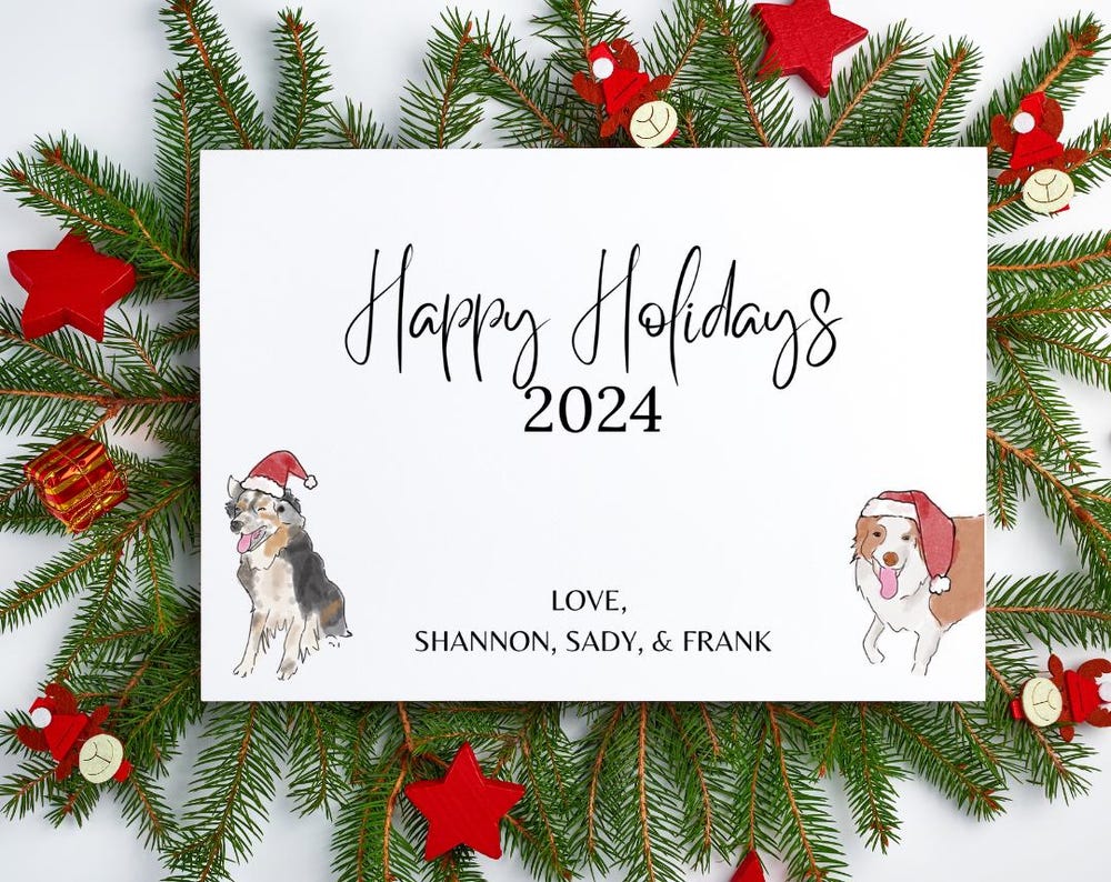 Custom Pet Christmas Card