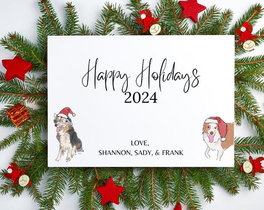 Custom Pet Christmas Card